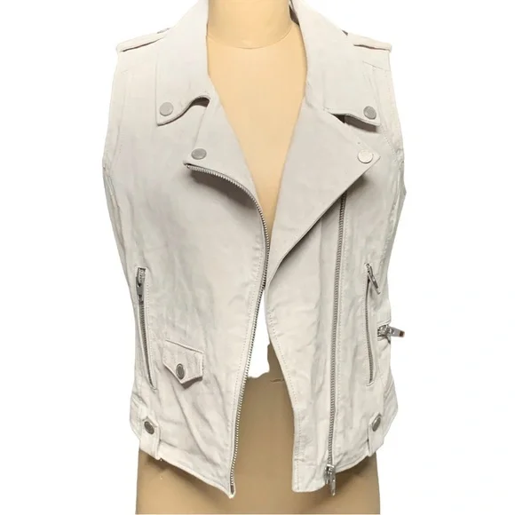 BLANK NYC, Genuine Suede Moto vest - Picture 4 of 10